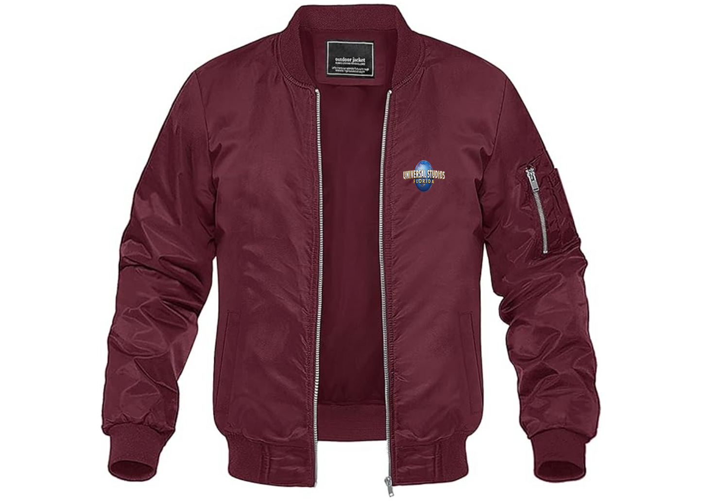 Men's Universal Studios Florida Lightweight Bomber Jacket Windbreaker Softshell Varsity Jacket Coat
