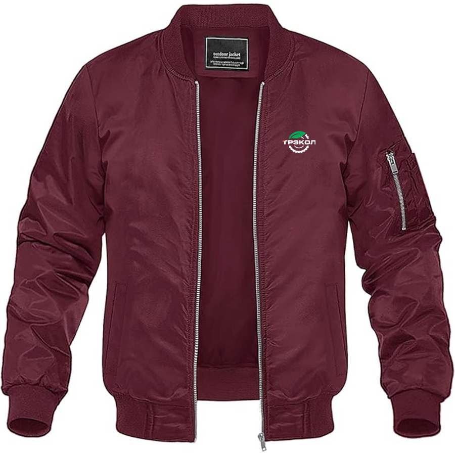 Men's TREKOL Logo Lightweight Bomber Jacket Windbreaker Softshell Varsity Jacket Coat