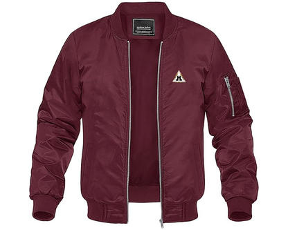 Men's Hansa Logo Lightweight Bomber Jacket Windbreaker Softshell Varsity Jacket Coat