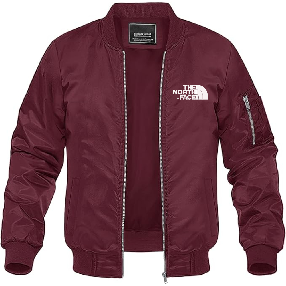 Men's The North Face Black Logo white Lightweight Bomber Jacket Windbreaker Softshell Varsity Jacket Coat