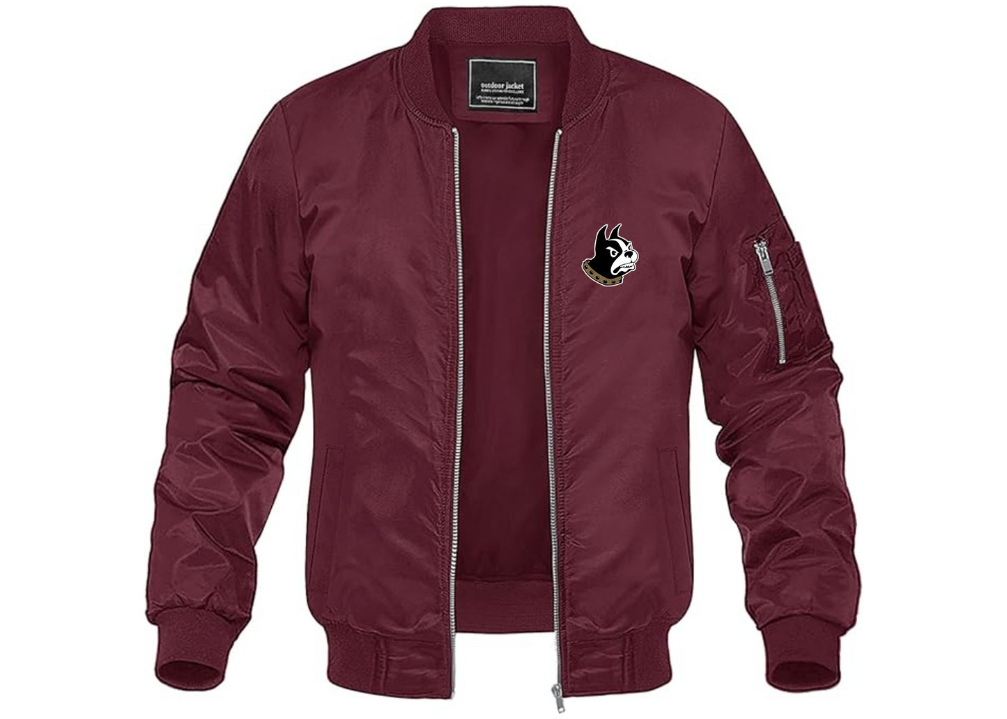 Men's Wofford Terriers Lightweight Bomber Jacket Windbreaker Softshell Varsity Jacket Coat