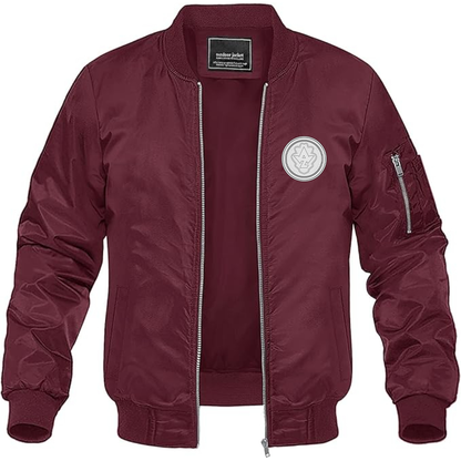 Men's AWZ Logo  Lightweight Bomber Jacket Windbreaker Softshell Varsity Jacket Coat