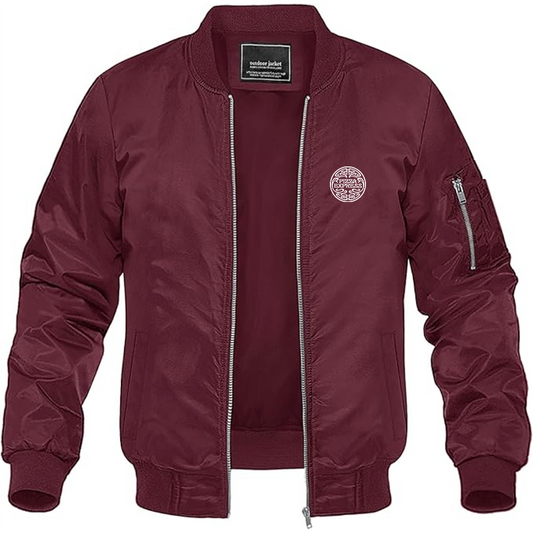 Men's Pizza Express Logo Lightweight Bomber Jacket Windbreaker Softshell Varsity Jacket Coat