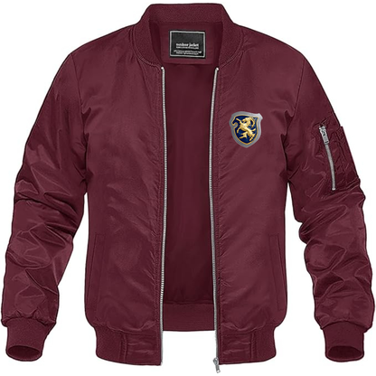 Men's Cisitalia Logo Lightweight Bomber Jacket Windbreaker Softshell Varsity Jacket Coat