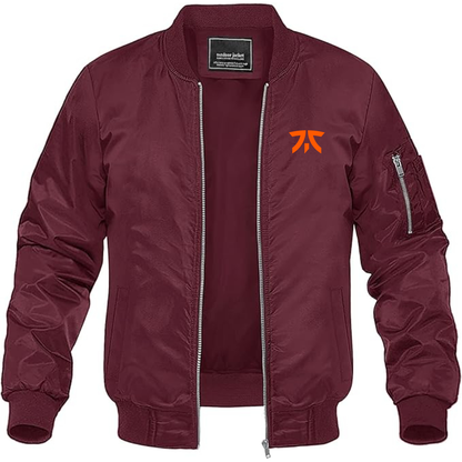 Men's Fnatic Thumbnail  Lightweight Bomber Jacket Windbreaker Softshell Varsity Jacket Coat