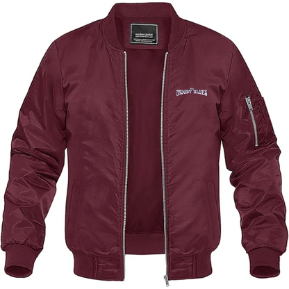 Men's The Moody Blues Logo  Lightweight Bomber Jacket Windbreaker Softshell Varsity Jacket Coat