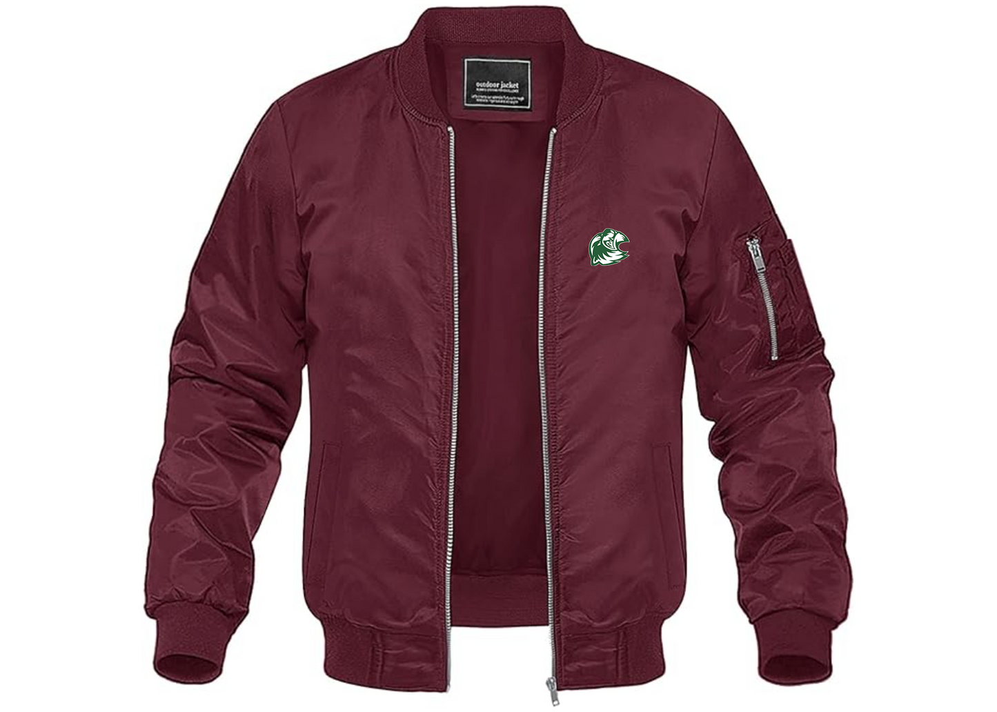 Men's Utah Valley Wolverines Lightweight Bomber Jacket Windbreaker Softshell Varsity Jacket Coat