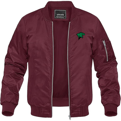 Men's Chicago State Cougars   Lightweight Bomber Jacket Windbreaker Softshell Varsity Jacket Coat