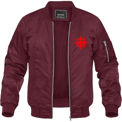 Men's CBC Logo Lightweight Bomber Jacket Windbreaker Softshell Varsity Jacket Coat