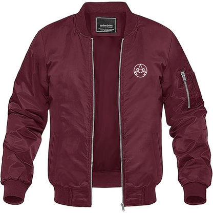 Men's  AAA Atelier dAutomobiles-et-dAviation Logo Lightweight Bomber Jacket Windbreaker Softshell Varsity Jacket Coat
