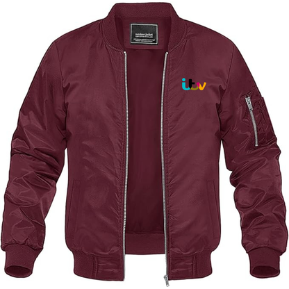 Men's Itv  Lightweight Bomber Jacket Windbreaker Softshell Varsity Jacket Coat