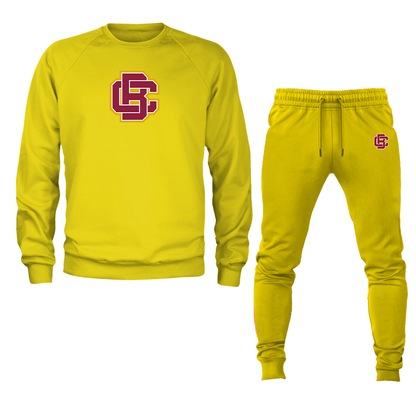 Men's  Bethune Cookman Wildcats Crewneck Sweatshirt Joggers Suit