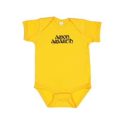 Amon Amarth Logo Baby Romper Onesie