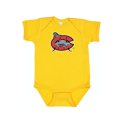 Carolina Mudcats Logo Baby Onesie Romper