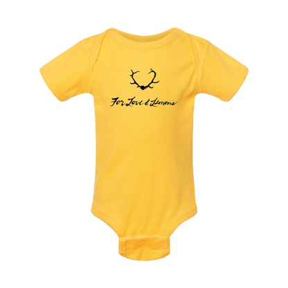For Loves & Lemons Rabbit Skins Infant Baby Rib Bodysuit