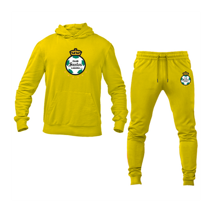 Men's Santos Laguna Soccer Hoodie Joggers Set
