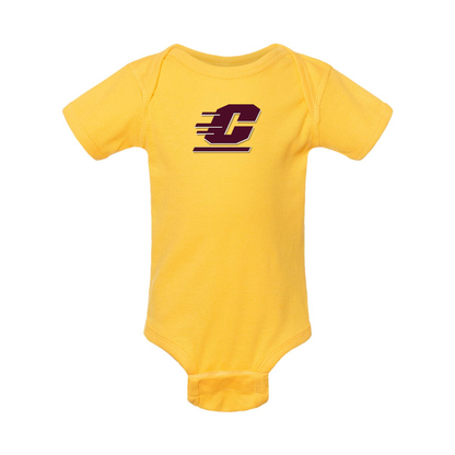 Central Michigan Chippewas  Rabbit Skins Infant Baby Rib Bodysuit