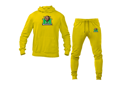 Men's Marshall Thundering Herd Logo Hoodie Joggers Set