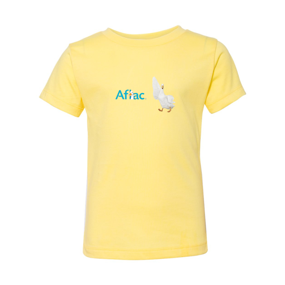 Aflac Logo and Duck BELLA  CANVAS Toddler Jersey Tee