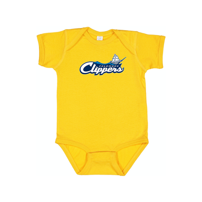 Columbus Clippers Logo Baby Onesie Romper