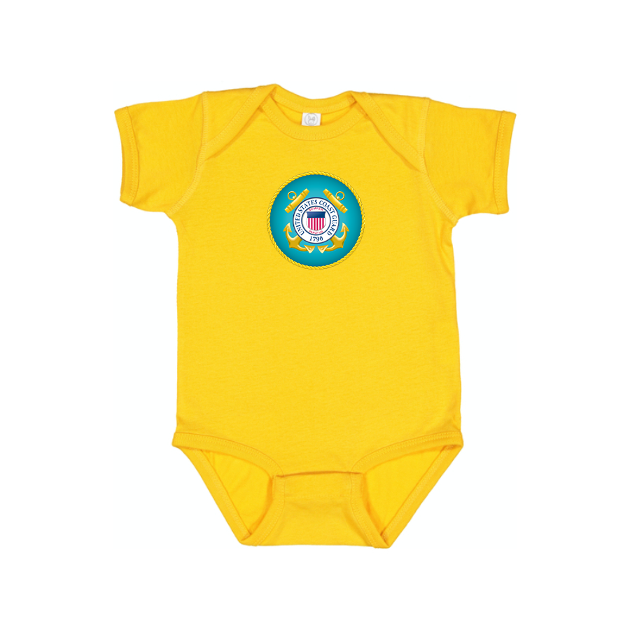 Coast Guard Logo Baby Romper Onesie