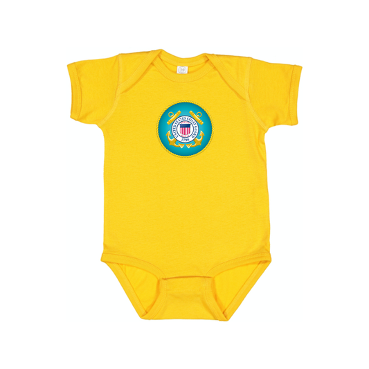 Coast Guard Logo Baby Romper Onesie