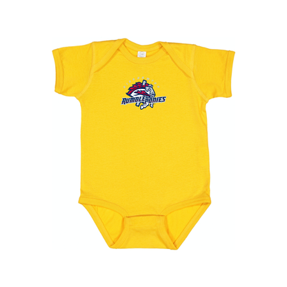 Binghamton Rumble Ponies Logo Baby Romper Onesie