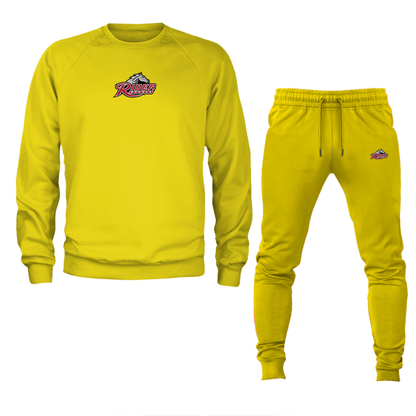 Men's Rider Broncs Logo Crewneck Sweatshirt Joggers Suit