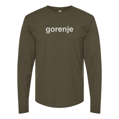 Men's Gorenje Logo Cotton Long Sleeve T-Shirt