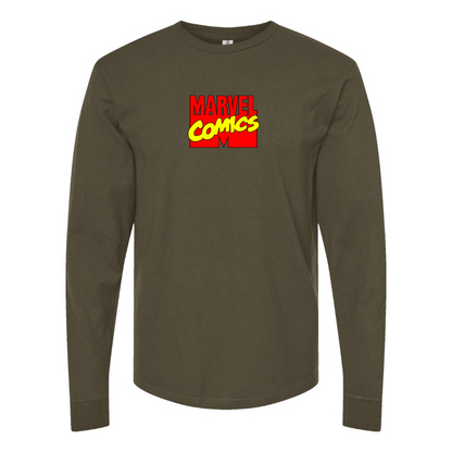 Men's Marvel Comics Logo Long Sleeve T-Shirt