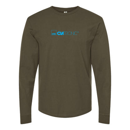 Men's Clatronic Logo Cotton Long Sleeve T-Shirt
