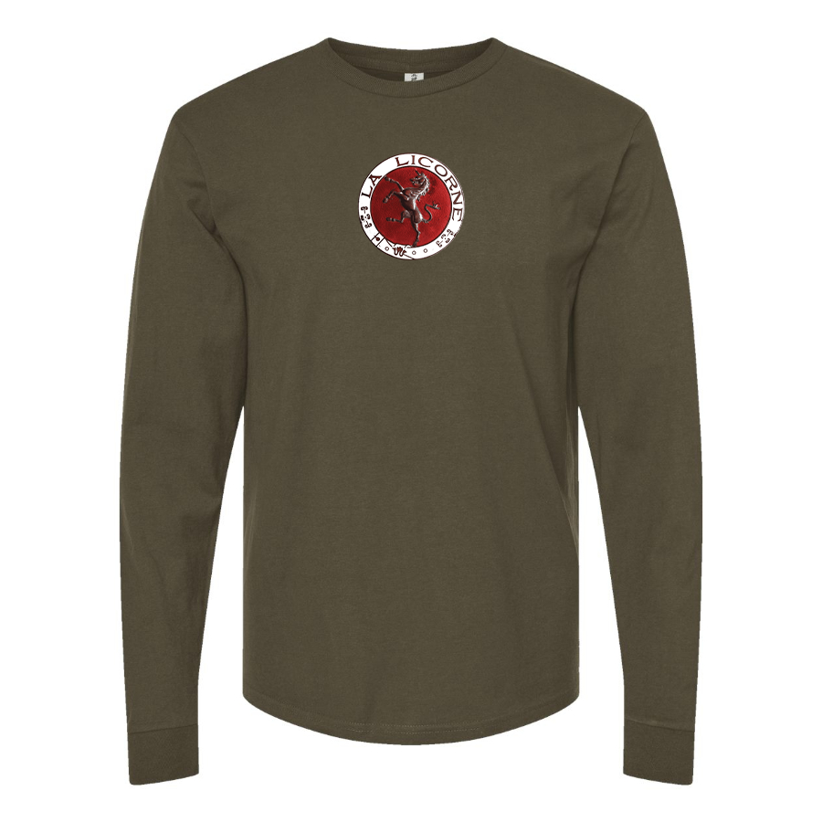 Men's Corre La Licorne Logo Cotton Long Sleeve T-Shirt