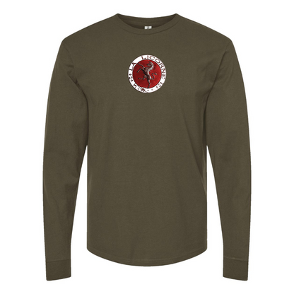 Men's Corre La Licorne Logo Cotton Long Sleeve T-Shirt