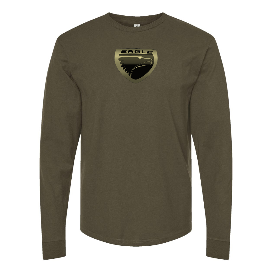 Men's Eagle Logo Cotton Long Sleeve T-Shirt