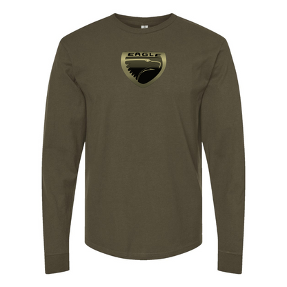 Men's Eagle Logo Cotton Long Sleeve T-Shirt