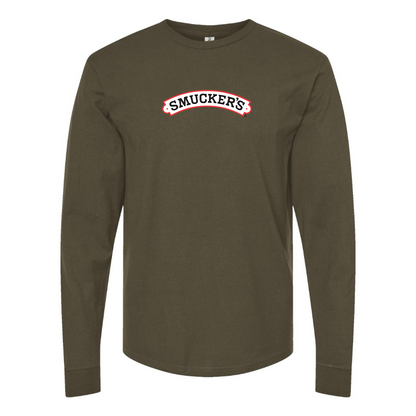 Men's Smucker's Logo Cotton Long Sleeve T-Shirt
