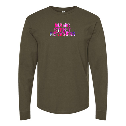Men's Manic Street Preachers Logo Cotton Long Sleeve T-Shirt