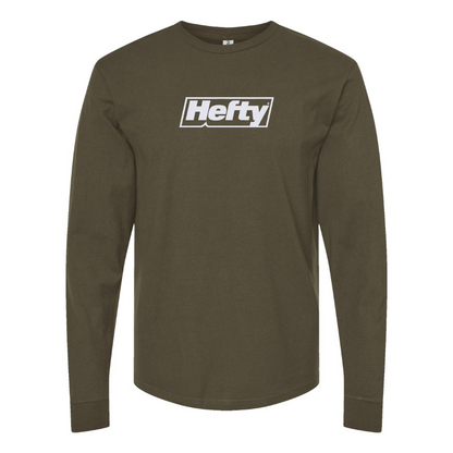 Men's Hefty Logo Cotton Long Sleeve T-Shirt