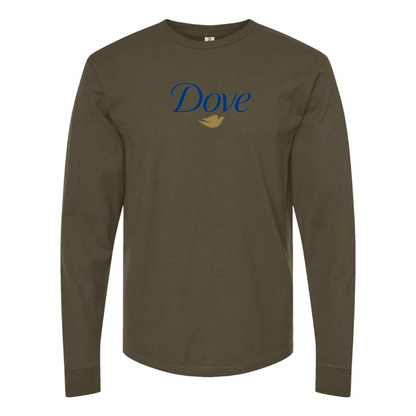 Men's Dove Logo Cotton Long Sleeve T-Shirt