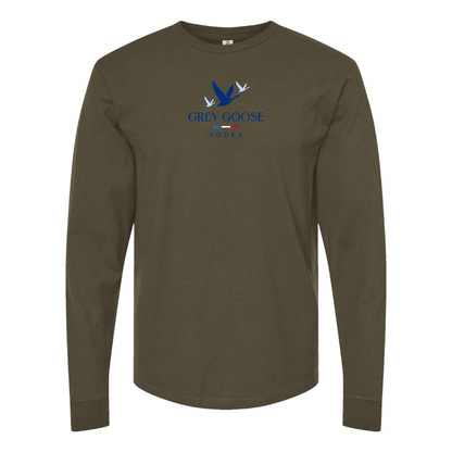 Men's Grey Goose Logo Long Sleeve T-Shirt