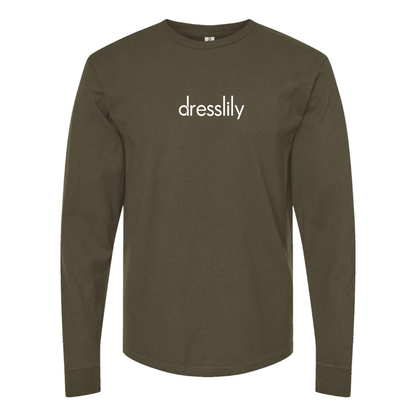 Men's DressLily Logo Cotton Long Sleeve T-Shirt