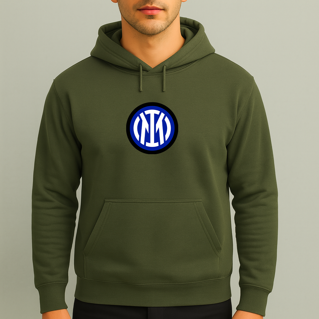Men's Inter Milan 2025 Soccer Logo Pullover Hoodie