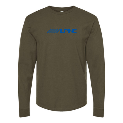Men's Alpine Logo Cotton Long Sleeve T-Shirt