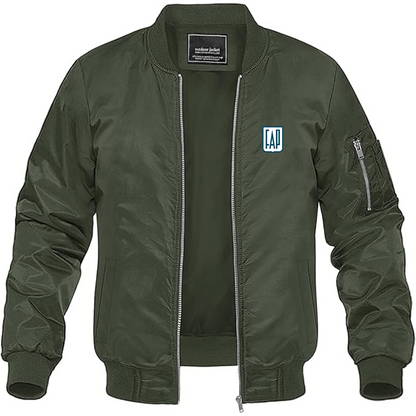 Men's FAP Logo Lightweight Bomber Jacket Windbreaker Softshell Varsity Jacket Coat