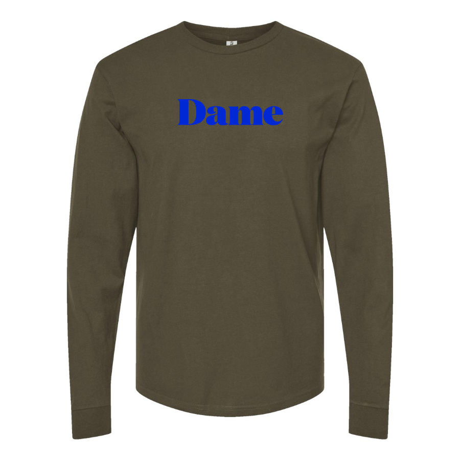 Men's Dame Products  Logo Cotton Long Sleeve T-Shirt
