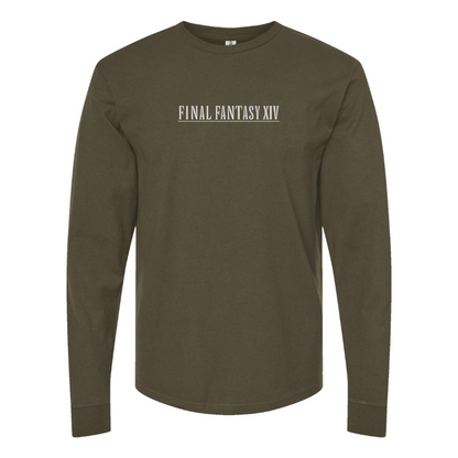 Men's Final Fantasy XIV Logo Cotton Long Sleeve T-Shirt