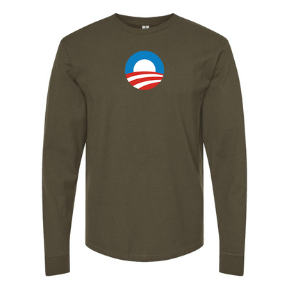 Men's Obama Logo Long Sleeve T-Shirt