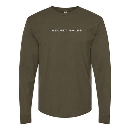 Men's Secret Sales Logo Cotton Long Sleeve T-Shirt