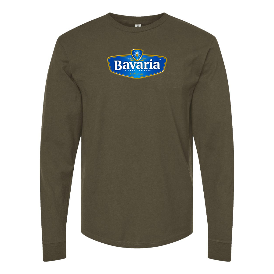 Men's Bavaria Logo Cotton Long Sleeve T-Shirt