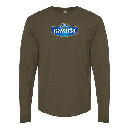 Men's Bavaria Logo Cotton Long Sleeve T-Shirt